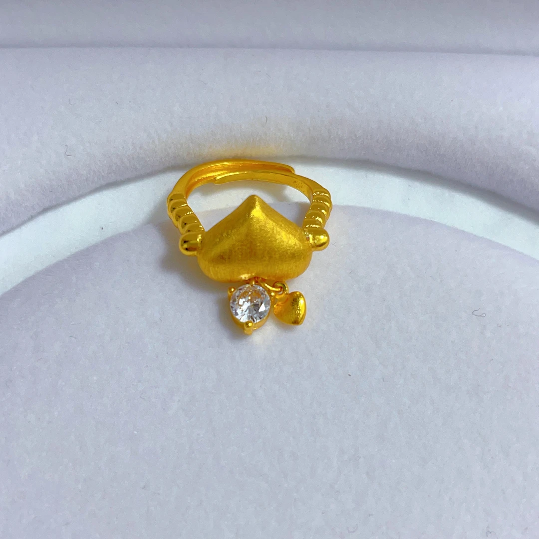 铜合金戒指 2160新款戒指爆款白搭时尚金色铜合金白搭时尚