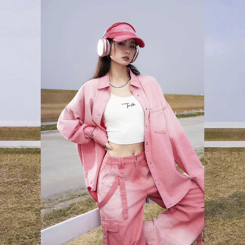 TUOGU/拓谷长袖牛仔运动时尚休闲夏季薄款宽松上衣C50097