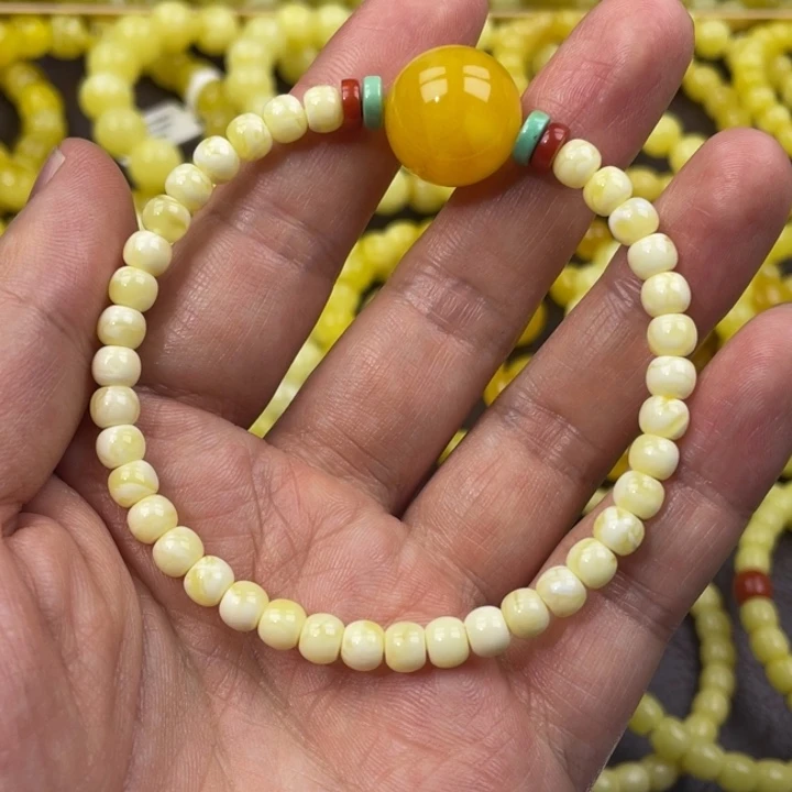 琥珀未镶嵌手链16mm手环