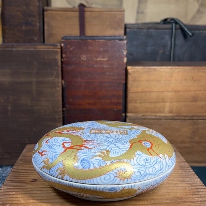 吴***名陶摆件日本回流好器物