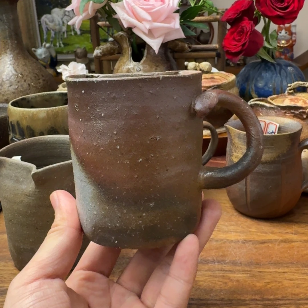蒋***玲土器女士备前烧马克杯福利一口价
