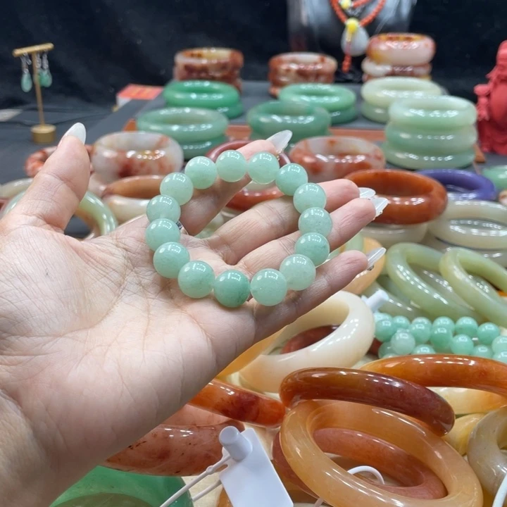 石英石纯铜手链纯天然