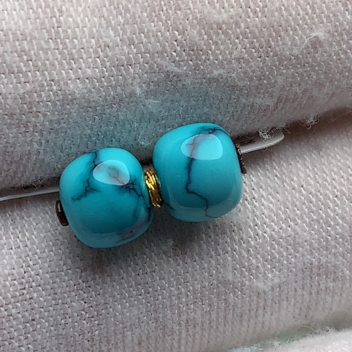绿松石未镶嵌珠宝奇石7.3mm
