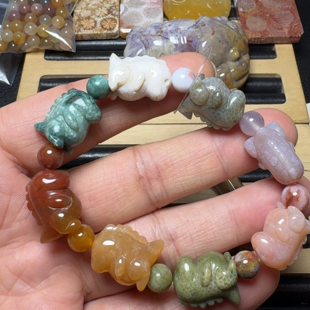 硅化玉纯天然色有机玉石未镶嵌