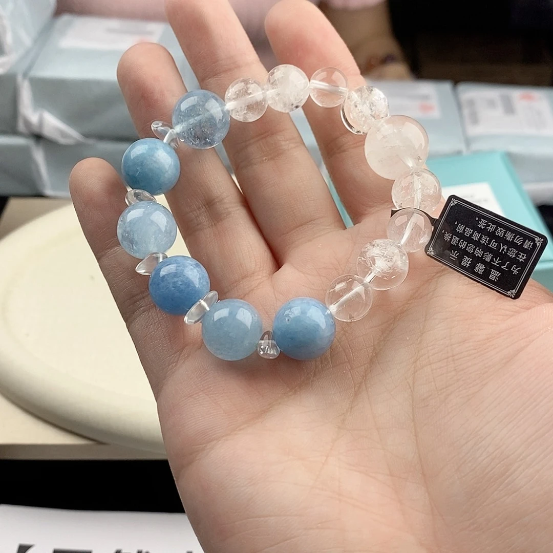 银S925镀金镶嵌手链水晶