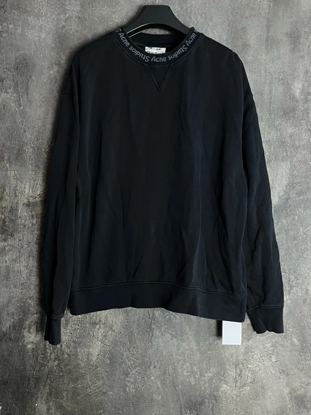 全新未使用 Acne studio S码*1/领口螺纹字母卫衣/03933
