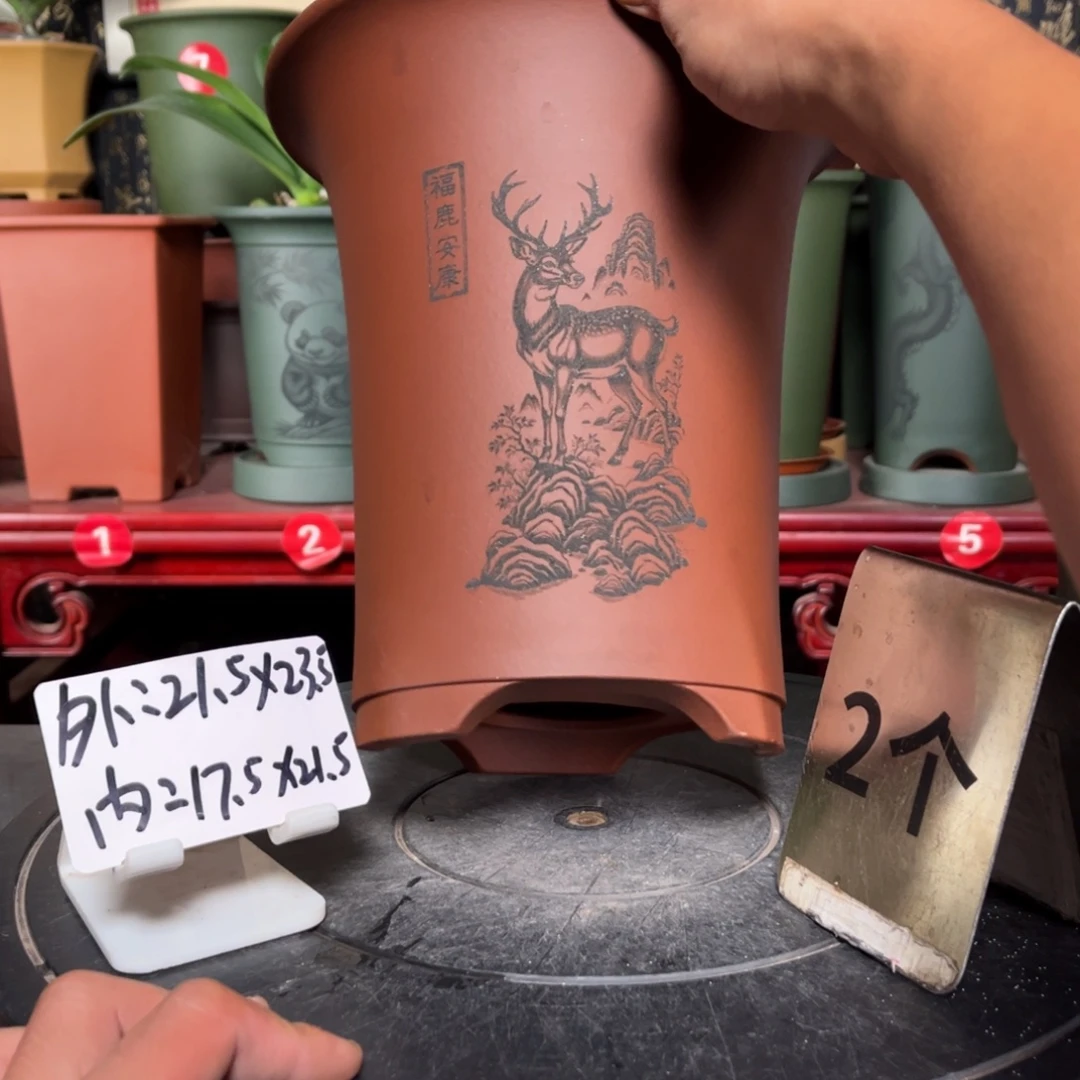 紫砂花盆紫砂花盆