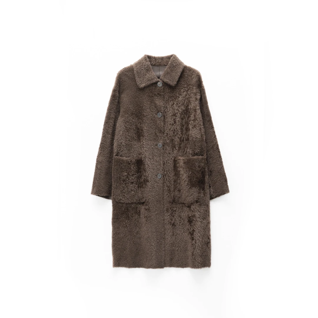 拉贡女士皮毛一体外套H5-138-1