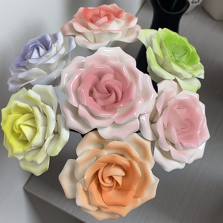 陶瓷纯手工捏花设计