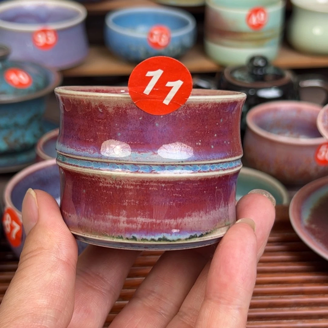 手工制作钧窑茶器