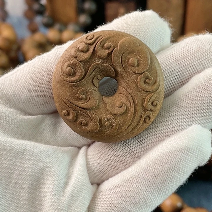 奶香味一丝药香平安扣