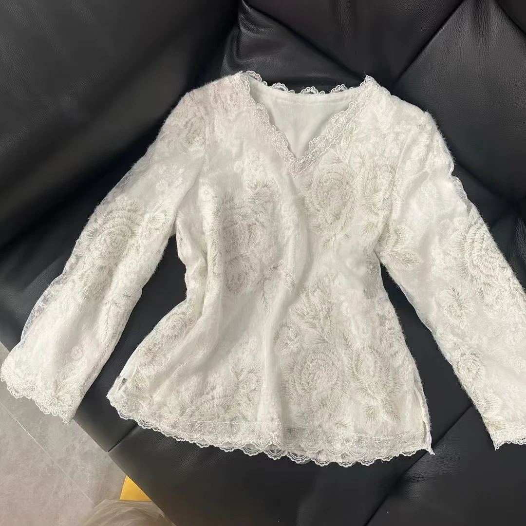 上衣打底衫长袖网红时尚小衫衬衫显瘦上衣打底衫长袖时尚小衫-3