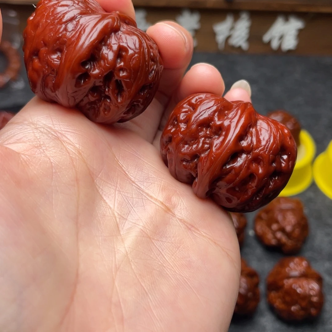 ℡***️吊坠文玩核桃文玩核桃 手把件 元宝 40