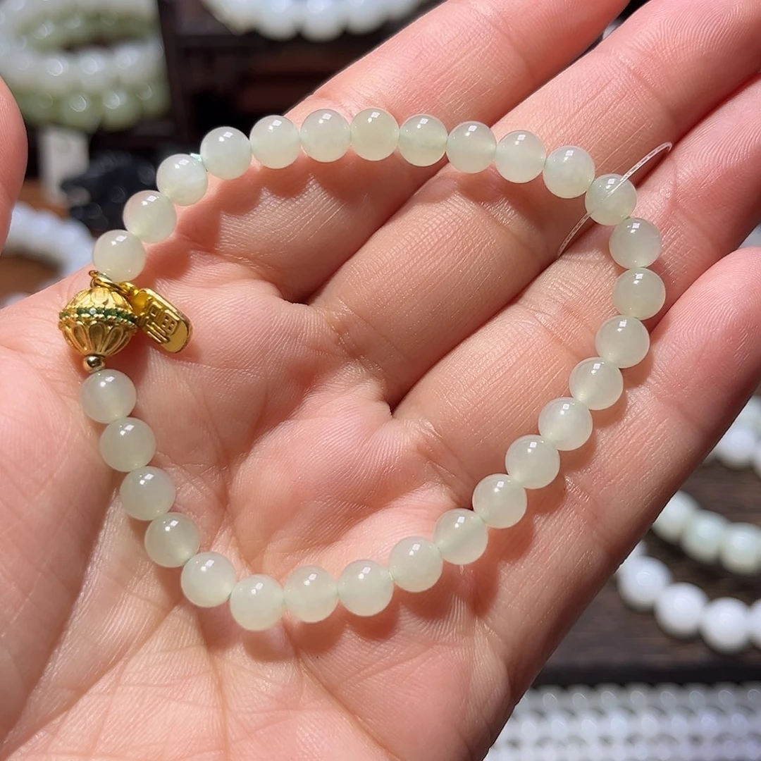 和田玉未镶嵌手链卡6