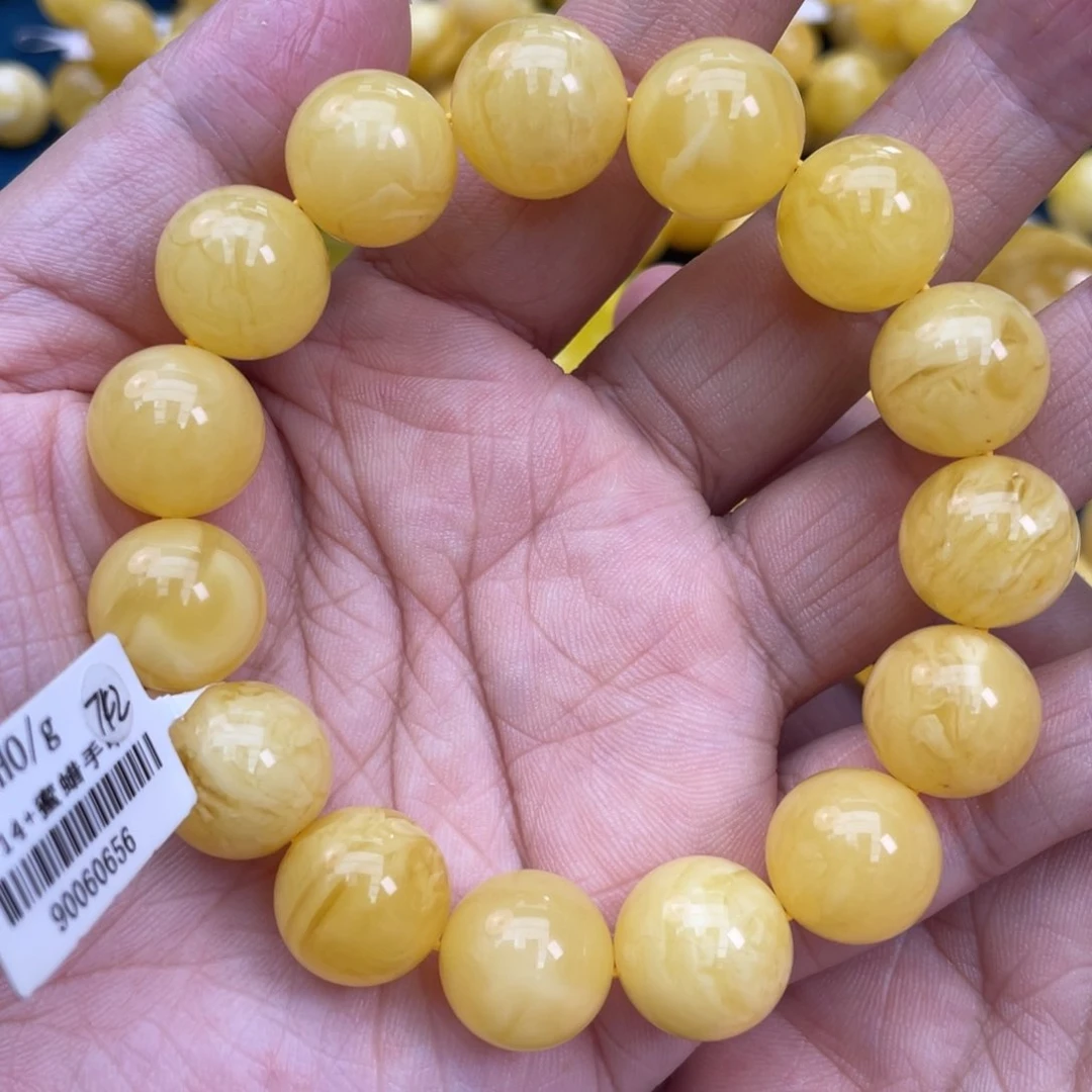 琥珀裸石未镶嵌琥珀蜜蜡14m m