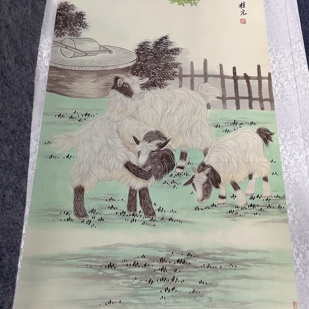 国画作品小姐姐放漏…