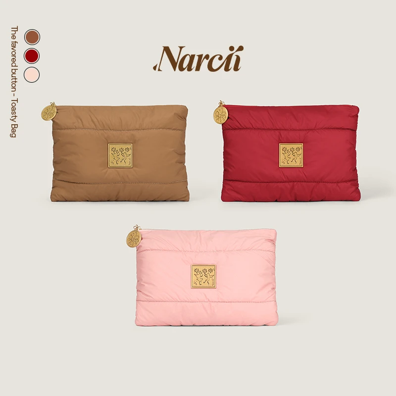 首饰袋 【枪枪同款】NARCII枕头包女小众原创简约便携收纳包化妆包