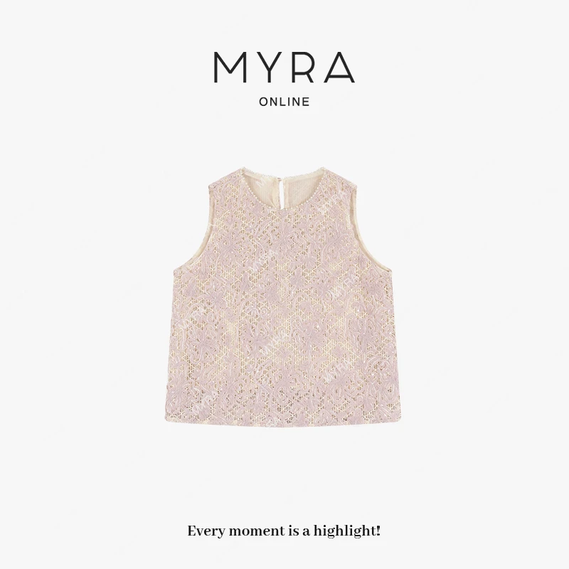 MYRA“花语”立体花朵马甲无袖坎肩XMSC025122