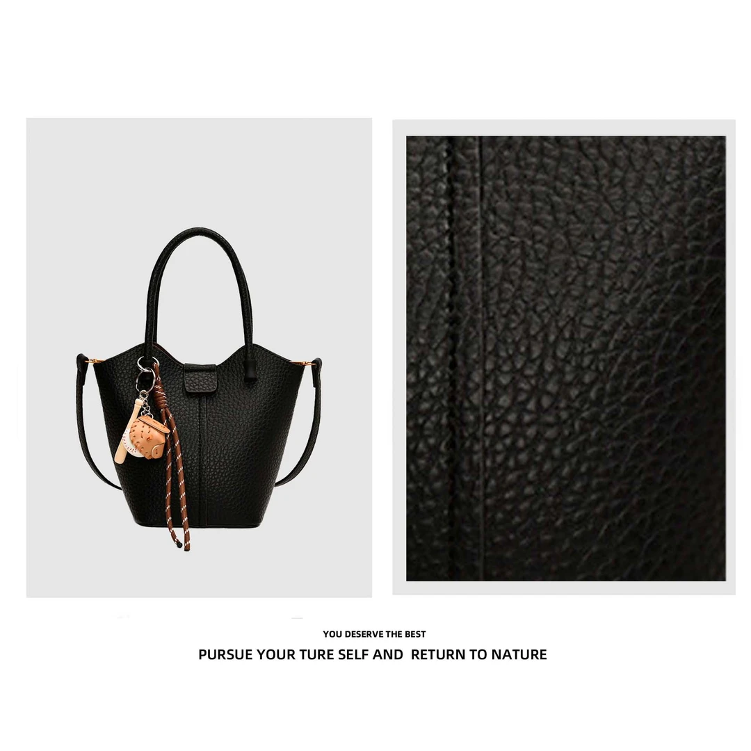 【工厂直销】（赠小包）新款水桶包单肩斜挎时尚百搭网红子母9652