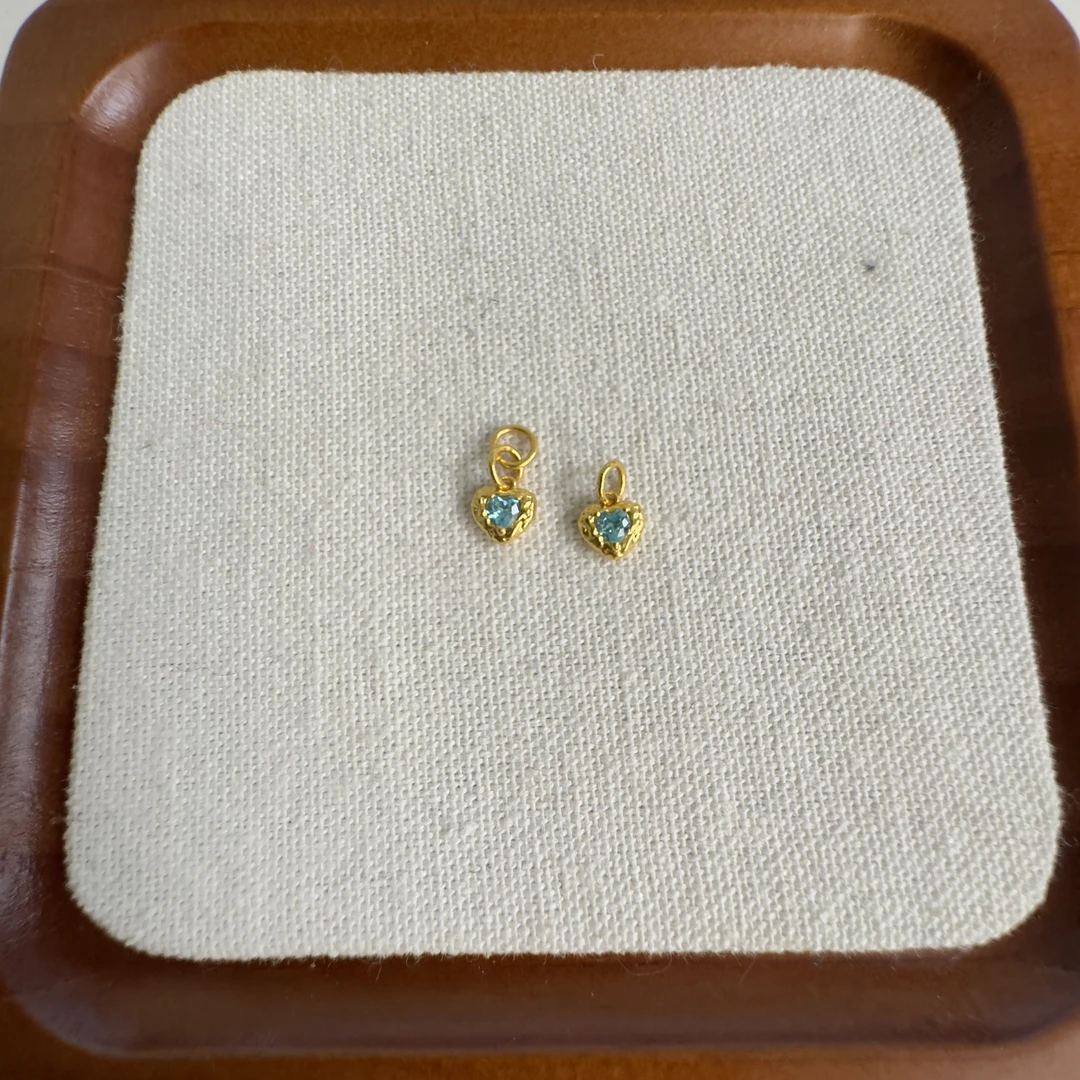 足金999 古法工艺爱心滴流