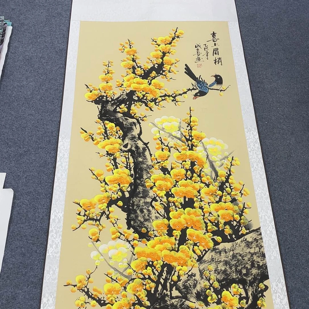 国画国画作品小姐姐放漏…