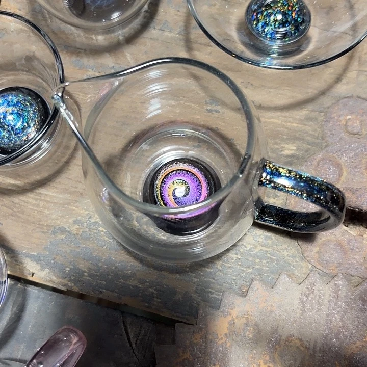 手工艺品玻璃玻璃茶器诚然星云