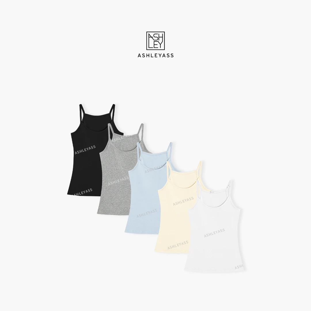 【ASHLEYASS】“胸垫吊带”带胸垫通勤5色彩虹背心吊带LSS250440Y