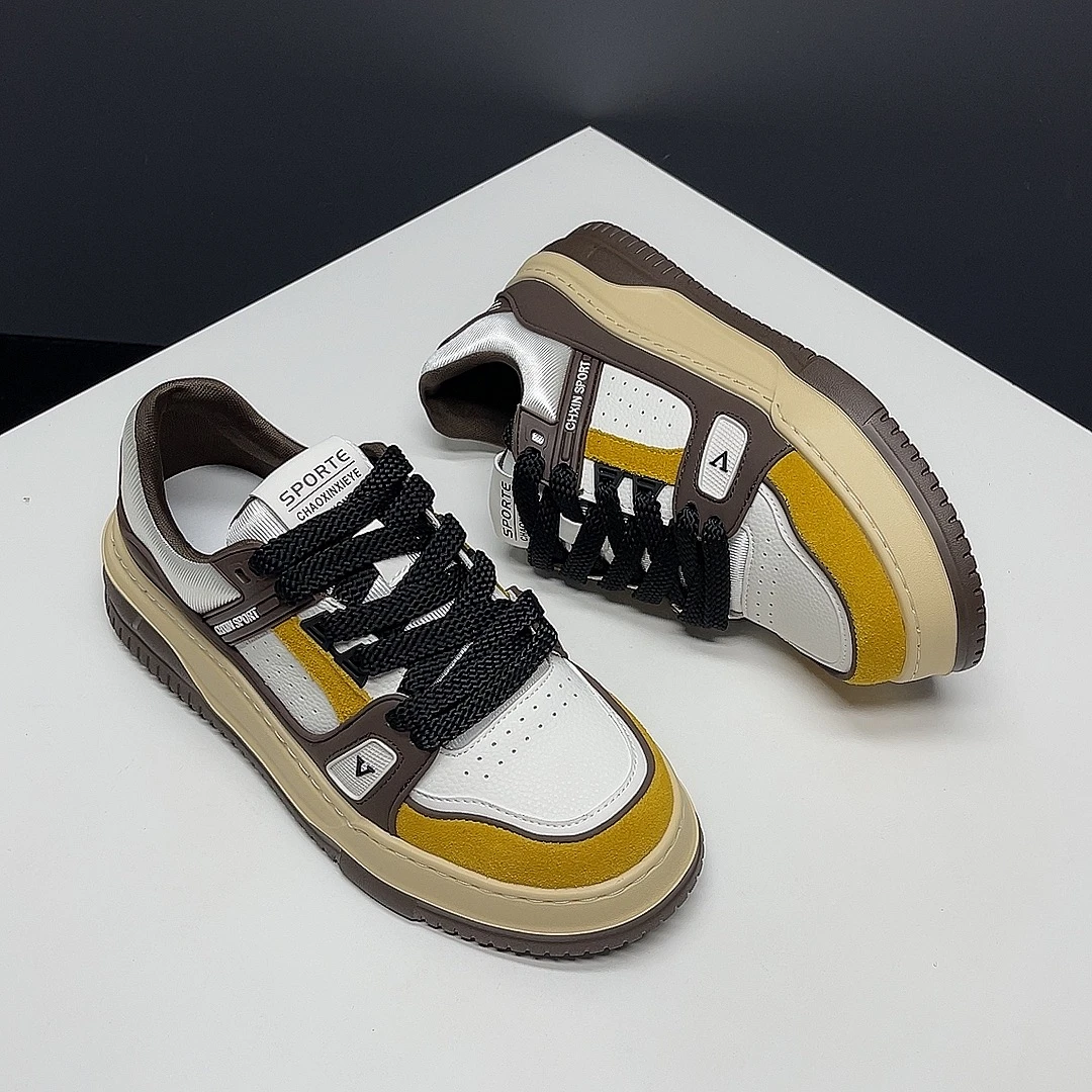 男款秋冬休闲板鞋头层牛皮真皮欧版透气软底软面休闲男士空军一号