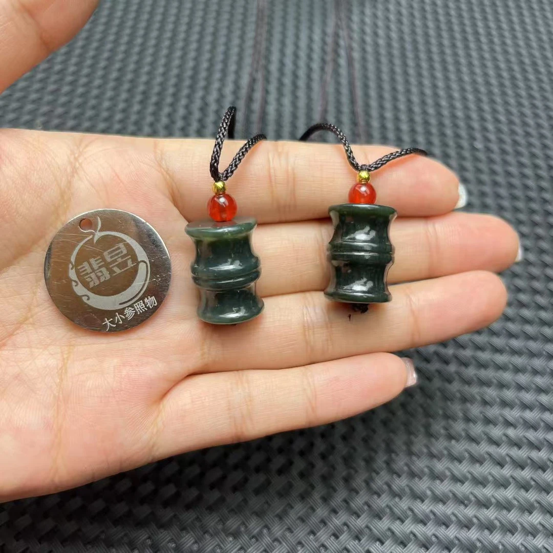 翡昱-B1-14741-和田玉吊坠绑绳/约/-多样性发其一C