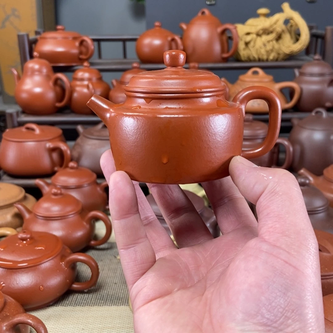 紫砂茶壶原矿朱泥