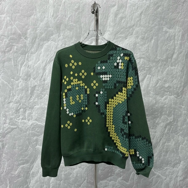 95新 LouisVuitton/路易威登 SS24马赛克毛衣 L码 D15004