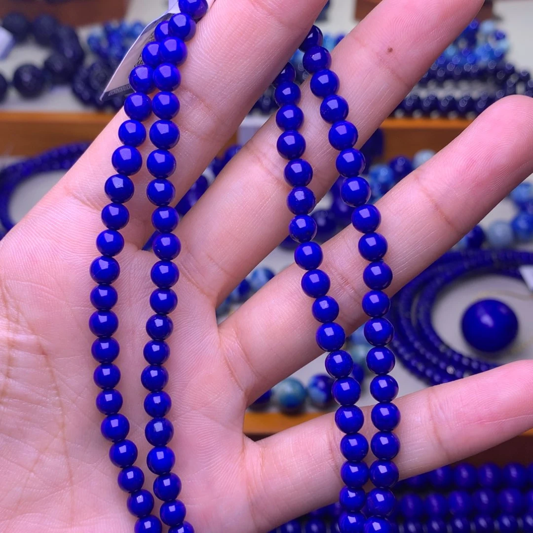 青金石未镶嵌手串5mm2223