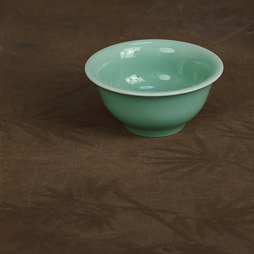 梅子青压手周贝龙泉青瓷高档公道杯茶具主人杯