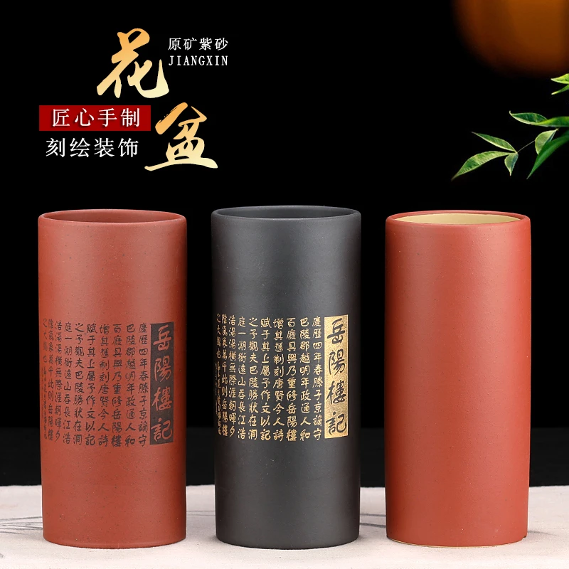 宜兴紫砂花盆精品花盆特大口径兰花盆专用红陶精选兰花专用花盆