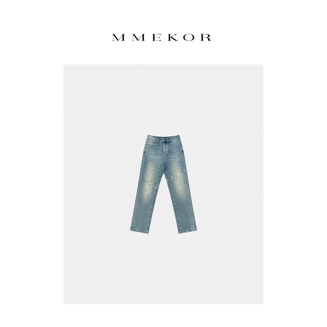 MMEKOR“标杆仔裤” 2025新款普赛克丹宁经典时髦牛仔裤 79697