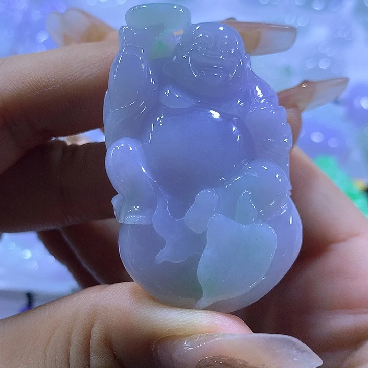 颈饰未镶嵌翡翠天然翡翠A货吊坠