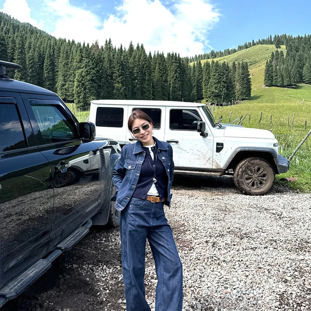 【816 20点上新】古董牛仔 原牛正肩牛仔外套半身裙牛仔裤套装