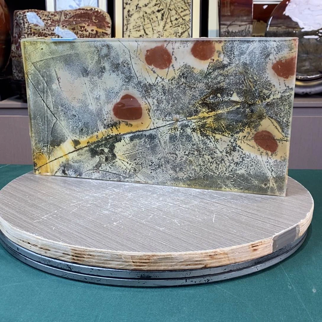 石材广西国画石草花石