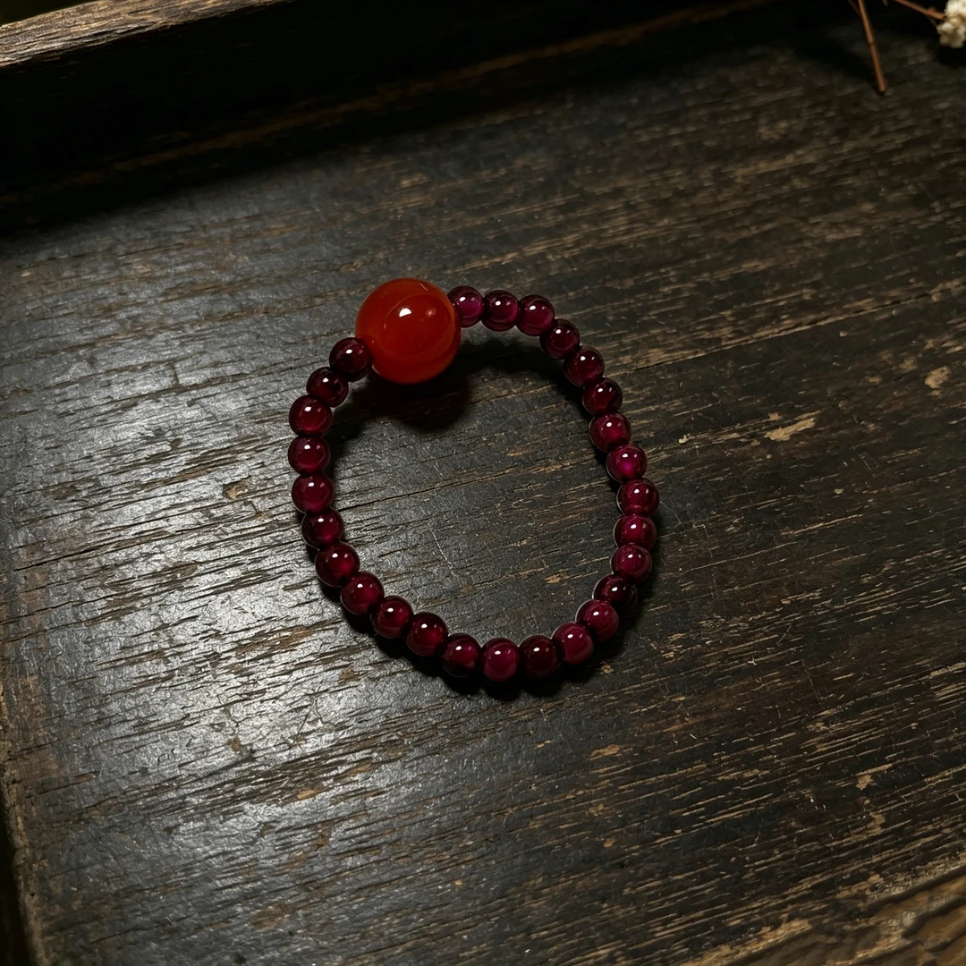 AG63 石榴石戒指 2mm