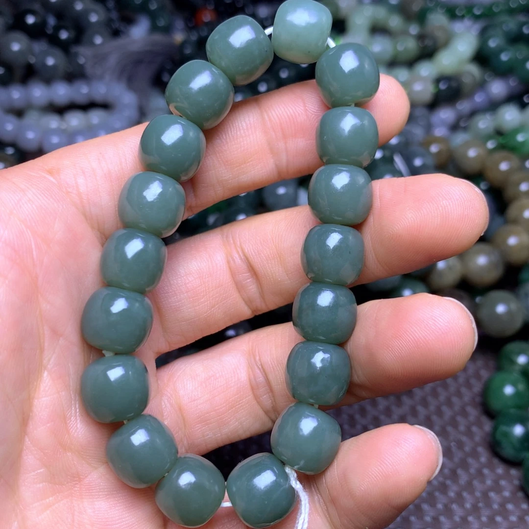 和田玉未镶嵌手串12