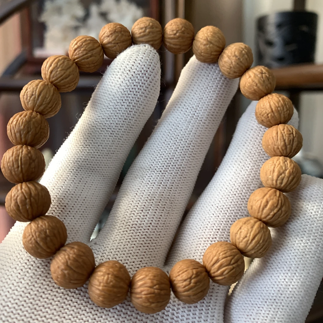 【麒麟纹凤羽】猴头手串原皮原色