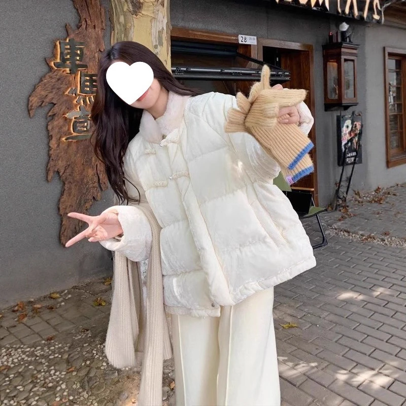 新中式国风盘扣棉衣棉服女冬季高级设计感小众韩版加厚小个子外套