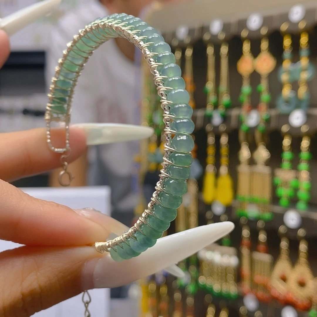 翡翠合金耳饰翡翠