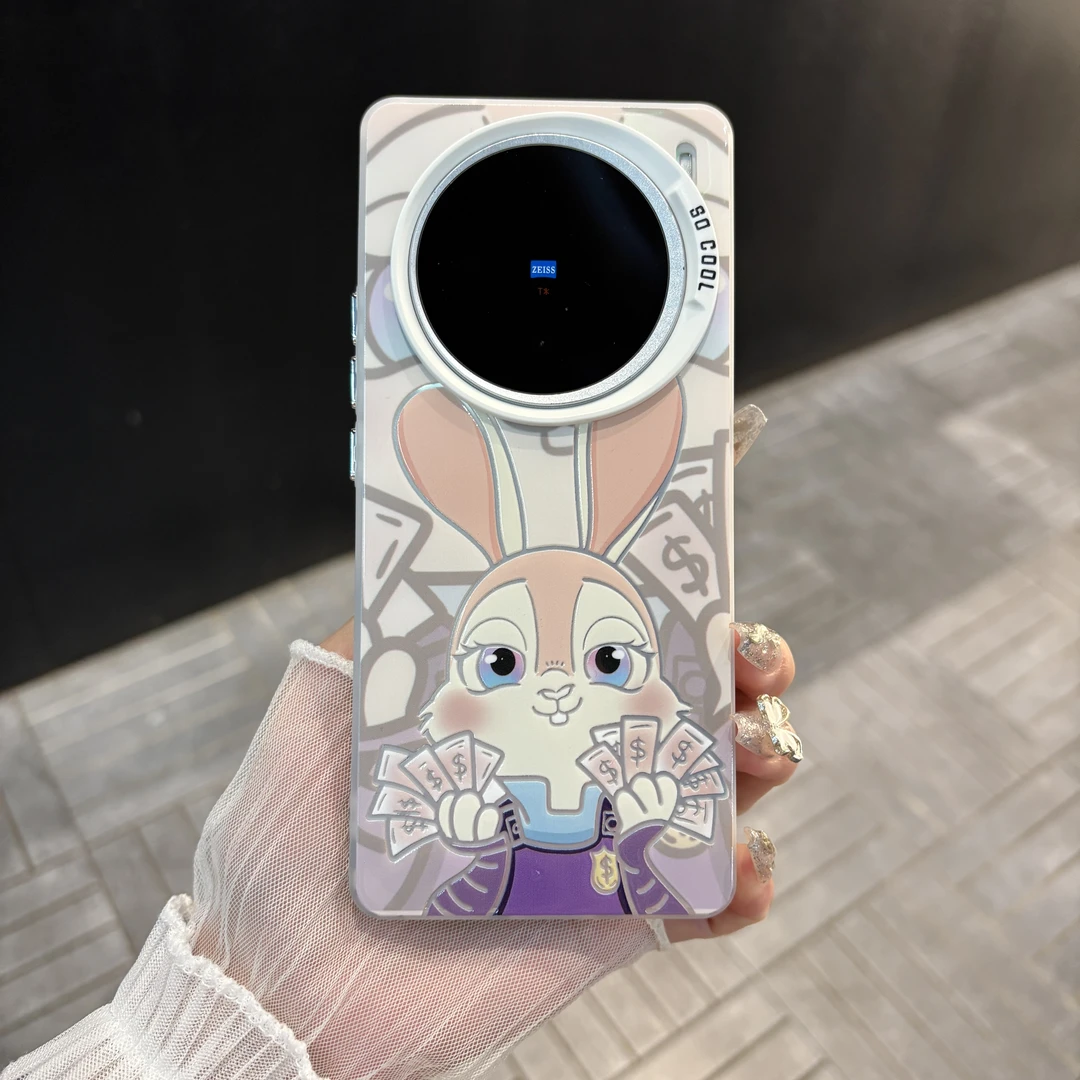 苹果/华为/oppo/vivo/小米Judy有钱花适用vivox100磨砂彩银手机壳