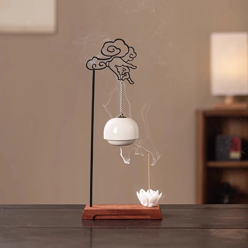 创意佛手悬挂炉香薰摆件家用室内香薰炉净化空气檀香沉香倒流香炉