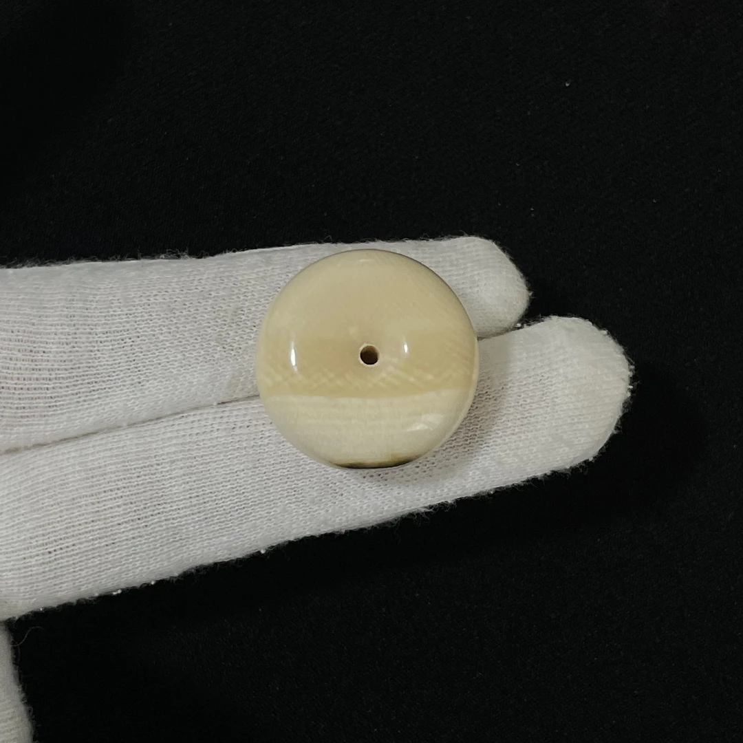 PN112蓝眼平安扣 只做天然猛犸牙