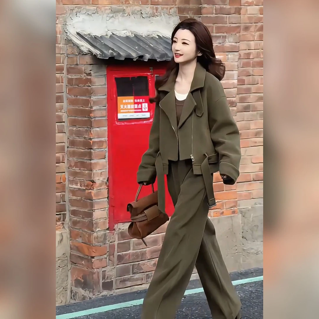 欧货炸街套装女2025新款高级感潮牌秋冬女装减龄洋气过年套装新款