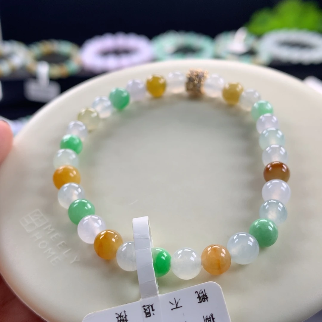 翡翠未镶嵌手链卡6