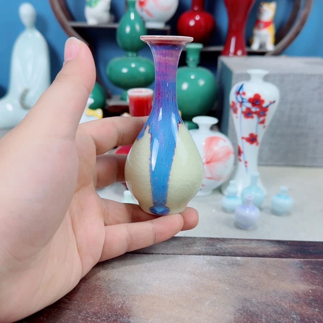 陶瓷手工小花器摆件