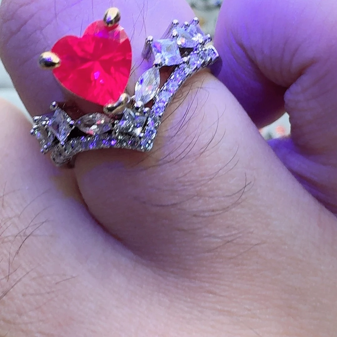 托帕石戒指银S925镶嵌